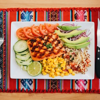 "Andes" Salad with Salmon